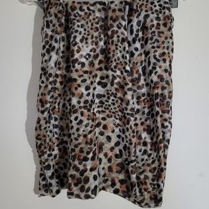 Cheetah Print Cotton Scarf